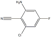 2-氨基-6-氯-4-氟苯甲腈 结构式