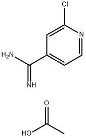 2-CHLOROISONICOTINIMIDAMIDE ACETATE 结构式