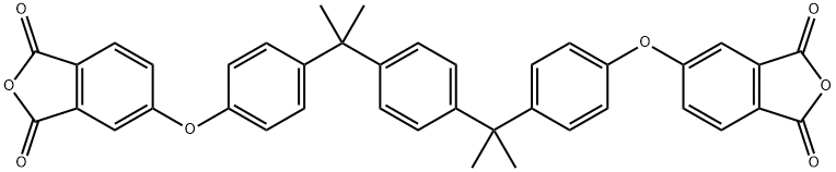 5,5'-[[[1,4-亚苯基双(丙烷-2,2-二基)]双(4,1-亚苯基)]双(氧基)]双(异苯并呋喃-1,3-二酮) 结构式