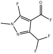 3-(difluoromethyl)-5-fluoro-1-methyl-1H-pyrazole-4-carbonyl fluoride 结构式