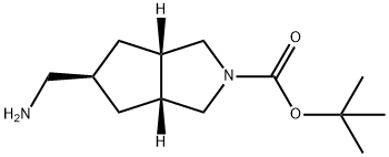TERT-BUTYL (3AR,5S,6AS)-5-(AMINOMETHYL)HEXAHYDROCYCLOPENTA[C]PYRROLE-2(1H)-CARBOXYLATE 结构式