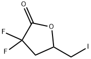 3,3-difluoro-5-(iodomethyl)oxolan-2-one 结构式