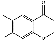 1-(4,5-二氟-2-甲氧基苯基)乙烷-1-酮 结构式