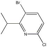 3-溴-6-氯-2-(丙-2-基)吡啶 结构式