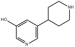 5-(PIPERIDIN-4-YL)PYRIDIN-3-OL 结构式