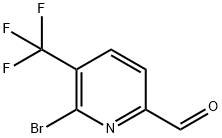 6-Bromo-5-trifluoromethyl-pyridine-2-carbaldehyde 结构式