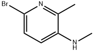 (6-Bromo-2-methyl-pyridin-3-yl)-methyl-amine 结构式