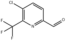 5-氯-6-(三氟甲基)吡啶甲醛 结构式