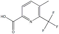 5-甲基-6-(三氟甲基)吡啶-2-羧酸 结构式