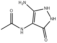 N-(5-amino-3-oxo-2,3-dihydro-1H-pyrazol-4-yl)acetamide 结构式