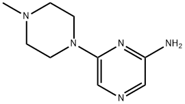 2-Amino-6-(N-methylpiperazin-1-yl)pyrazine 结构式