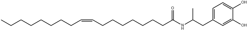 N-(1-(3,4-Dihydroxyphenyl)propan-2-yl)oleamide 结构式