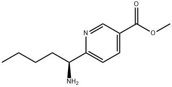 METHYL 6-((1S)-1-AMINOPENTYL)PYRIDINE-3-CARBOXYLATE 结构式