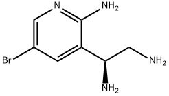 (S)-1-(2-amino-5-bromopyridin-3-yl)ethane-1,2-diamine 结构式