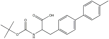 Boc-4-(4-methylphenyl)-DL-phenylalanine 结构式