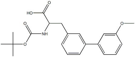 Boc-3-(3-methoxyphenyl)-DL-phenylalanine 结构式