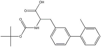 Boc-3-(2-methylphenyl)-DL-phenylalanine 结构式