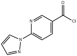 6-(1H-pyrazol-1-yl)nicotinoyl chloride 结构式