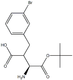 Boc-(S)-2-(3-bromobenzyl)-3-aminopropanoicacid 结构式