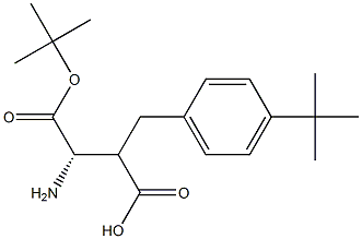Boc-(S)-3-amino-2-(4-(tert-butyl)benzyl)propanoicacid 结构式