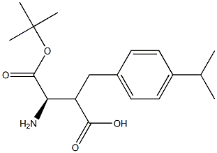 Boc-(R)-3-amino-2-(4-isopropylbenzyl)propanoicacid 结构式