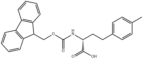 Fmoc-4-methyl-D-homophenylalanine 结构式