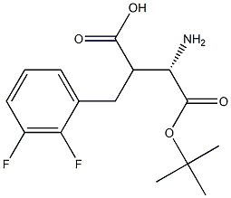 Boc-(S)-3-amino-2-(2,3-difluorobenzyl)propanoicacid 结构式