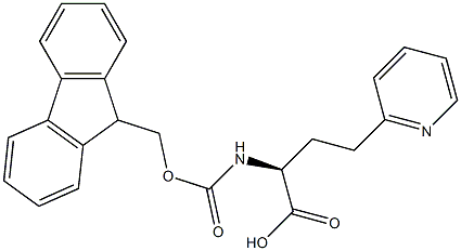 FMOC-(S)-2-氨基-4-(2-吡啶基)丁酸 结构式