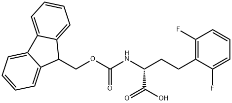 Fmoc-2,6-difluoro-D-homophenylalanine 结构式