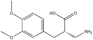 (S)-3-amino-2-(3,4-dimethoxybenzyl)propanoicacid 结构式