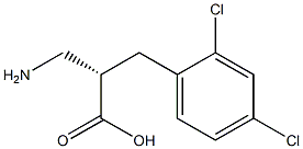 (S)-3-amino-2-(2,4-dichlorobenzyl)propanoicacid 结构式