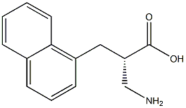 (S)-3-amino-2-(naphthalen-1-ylmethyl)propanoicacid 结构式