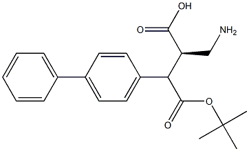 Boc-(R)-3-([1,1'-biphenyl]-4-yl)-2-(aminomethyl)propanoicacid 结构式