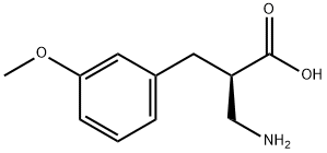 (R)-3-amino-2-(3-methoxybenzyl)propanoicacid 结构式