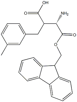 Fmoc-(S)-3-amino-2-(3-methylbenzyl)propanoicacid 结构式
