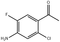 1-(4-Amino-2-chloro-5-fluoro-phenyl)-ethanone 结构式