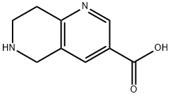 5,6,7,8-TETRAHYDRO-1,6-NAPHTHYRIDINE-3-CARBOXYLIC ACID 结构式