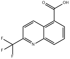2-(三氟甲基)喹啉-5-羧酸 结构式
