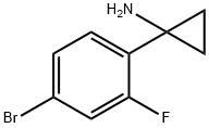 1-(2-氟-4-溴苯基)环丙胺 结构式