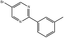 5-溴-2-(间甲苯基)嘧啶 结构式