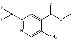 2-三氟甲基-5-氨基异烟酸甲酯 结构式