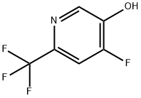 2-三氟甲基-4-氟-5-羟基吡啶 结构式