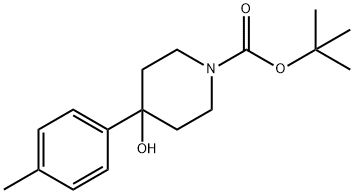 1-Boc-4-hydroxy-4-(4-methylphenyl)piperidine 结构式