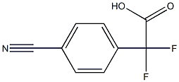 2-(4-氰基苯基)-2,2-二氟乙酸 结构式