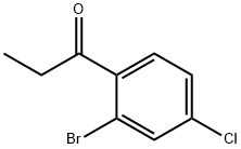 1-(2-溴-4-氯苯基)丙酮 结构式
