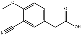 2-(3-氰基-4-甲氧基苯基)乙酸 结构式