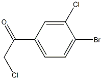 1-(4-bromo-3-chlorophenyl)-2-chloroethan-1-one 结构式