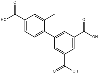 2'-甲基-3,4',5-联苯三甲酸 结构式