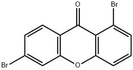 1,6-DIBROMO-XANTHEN-9-ONE 结构式