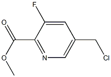 methyl 5-(chloromethyl)-3-fluoropyridine-2-carboxylate 结构式